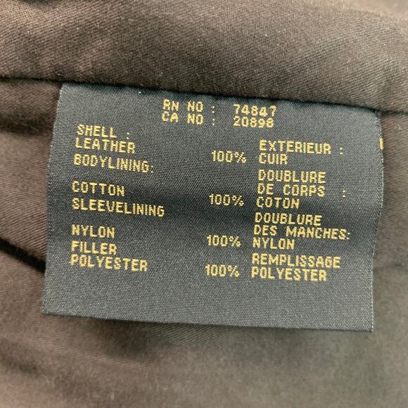 ANDREW MARC Size M Brown Distressed Leather Zip Up Jacket - Picture 5 of 7